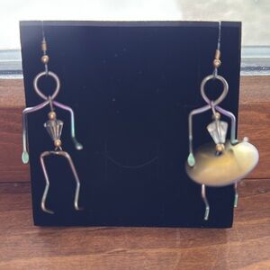 Boy & Girl Rainbow Titanium Earrings